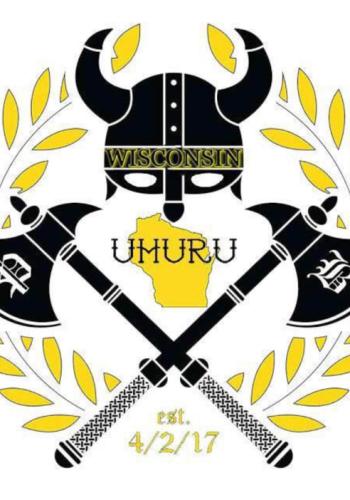 Wisconsin’s Proud Boy chapter logo features the group’s “Uhuru” greeting, which means freedom in Swahili. The word is taken from a video in which an activist calls for whites to make slavery reparations to African-Americans.