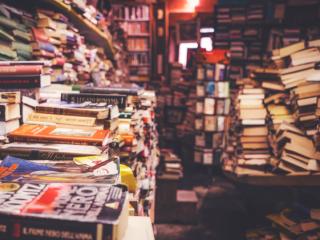 Piles and piles of books