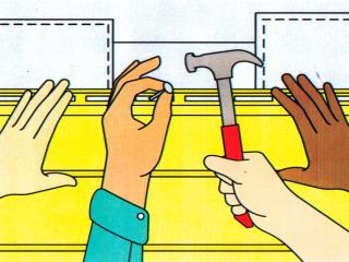 Helping hands while traveling. Illustration By George Wylesol (AFAR Magazine)
