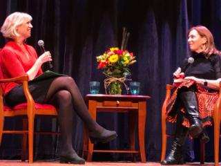 Anne Strainchamps and Susan Orlean at the National Writers Series