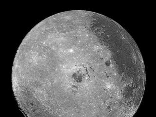 Western hemisphere of the moon