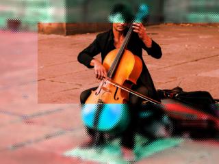 cello player