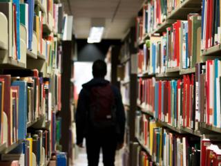 Books and a figure