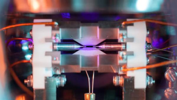 “Single Atom in an Ion Trap," shot by David Nadlinger of the University of Oxford.