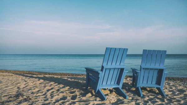 chairs on a beach