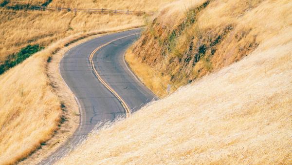 a California road