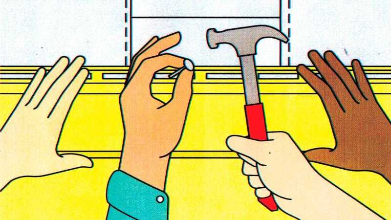 Helping hands while traveling. Illustration By George Wylesol (AFAR Magazine)