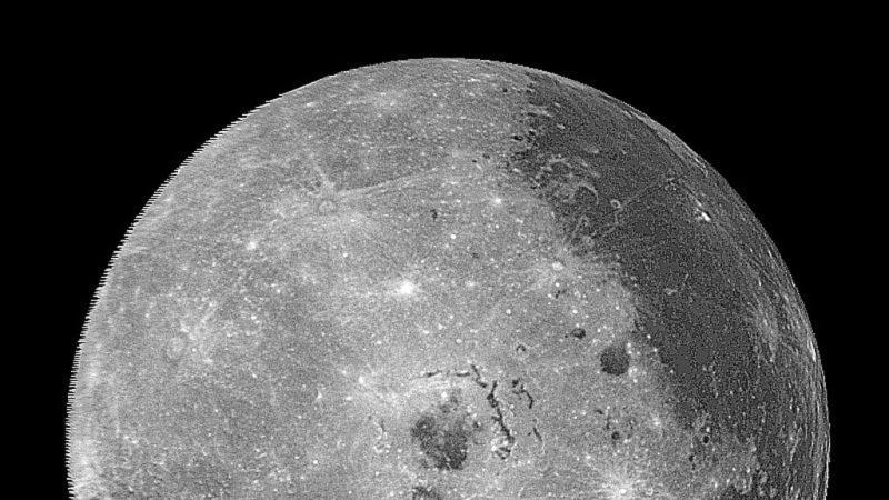 Western hemisphere of the moon