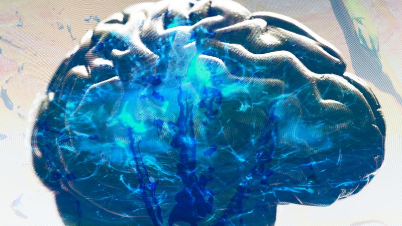A brain alive with energy