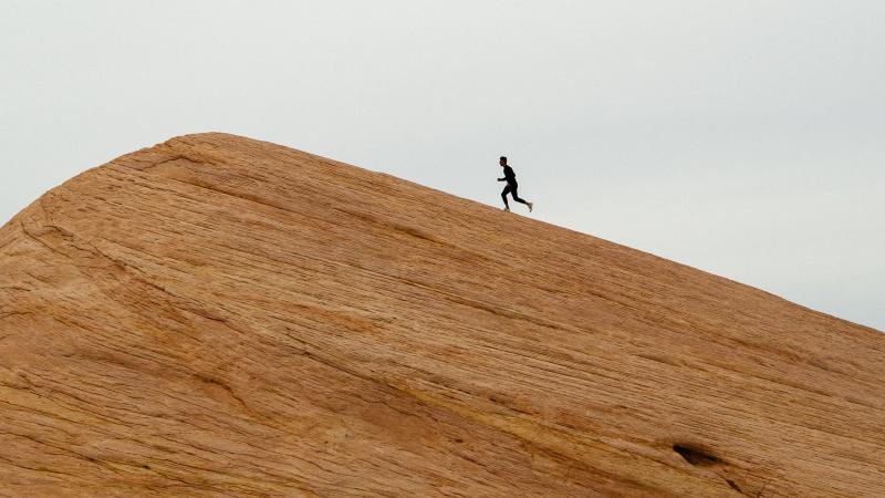 a man running