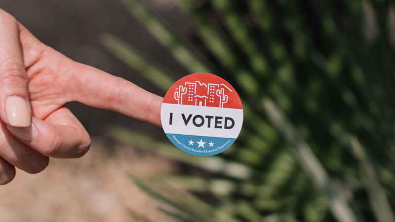 voter sticker from Arizona