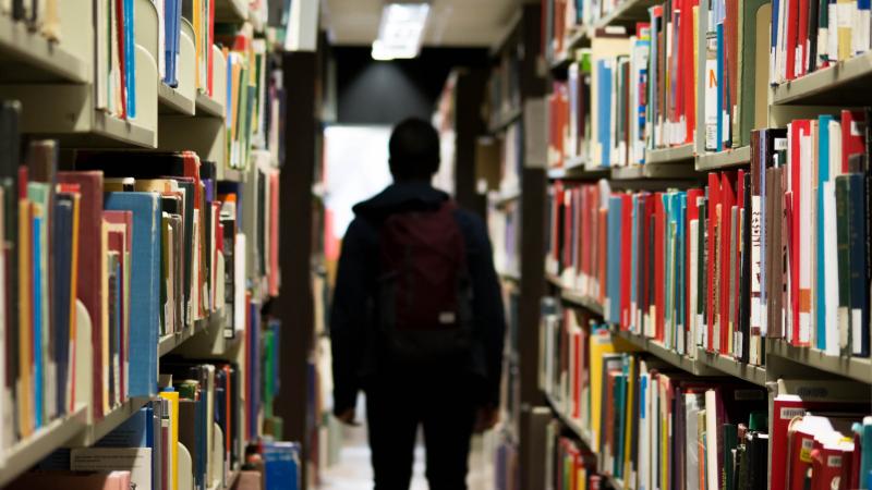 Books and a figure